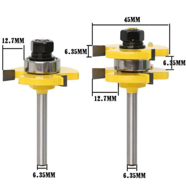3 Teeth T-type Tenon Knife Cutter