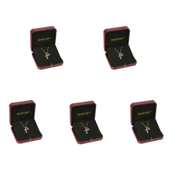 Lymphatic Magnetic Therapy Cross Design Diamond Necklace