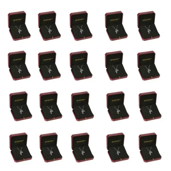 Lymphatic Magnetic Therapy Cross Design Diamond Necklace