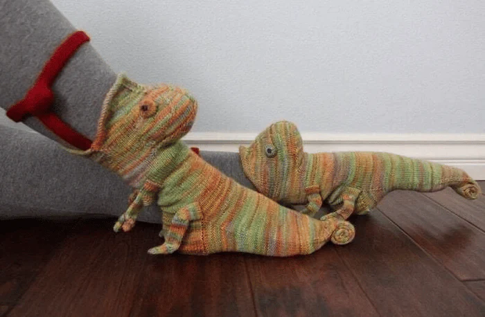 3D Knit Crocodile Socks - Image 3