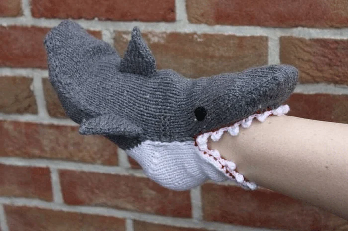 3D Knit Crocodile Socks - Image 5