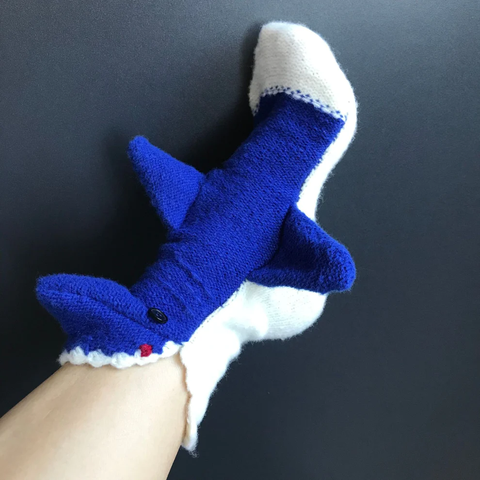 3D Knit Crocodile Socks - Image 7