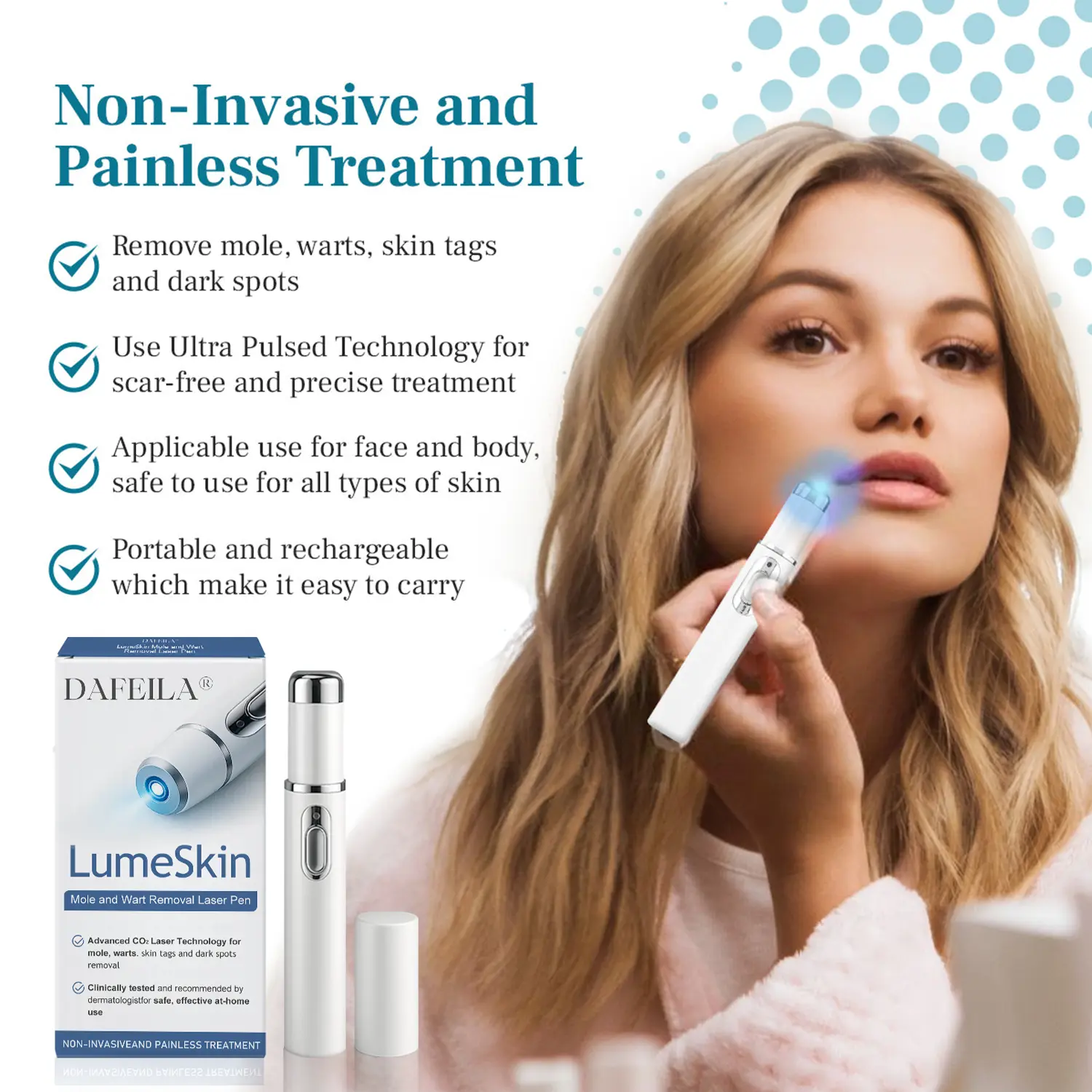 LumeSkin Mole and Wart Removal Laser Pen - Image 4