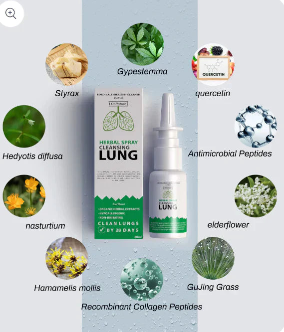 Organic Herbal Lung Cleanse Repair Nasal Spray - Image 2
