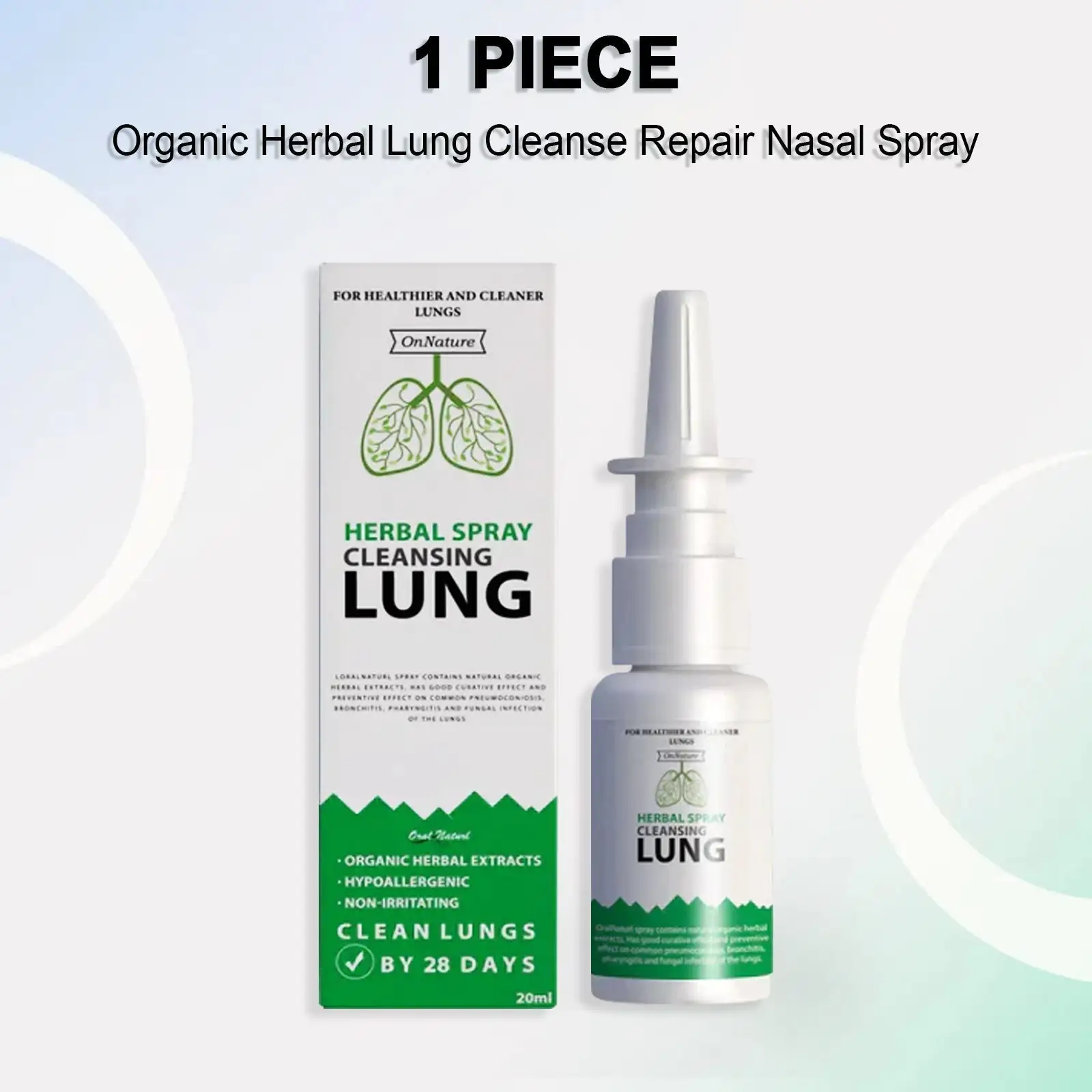 Organic Herbal Lung Cleanse Repair Nasal Spray - Image 9