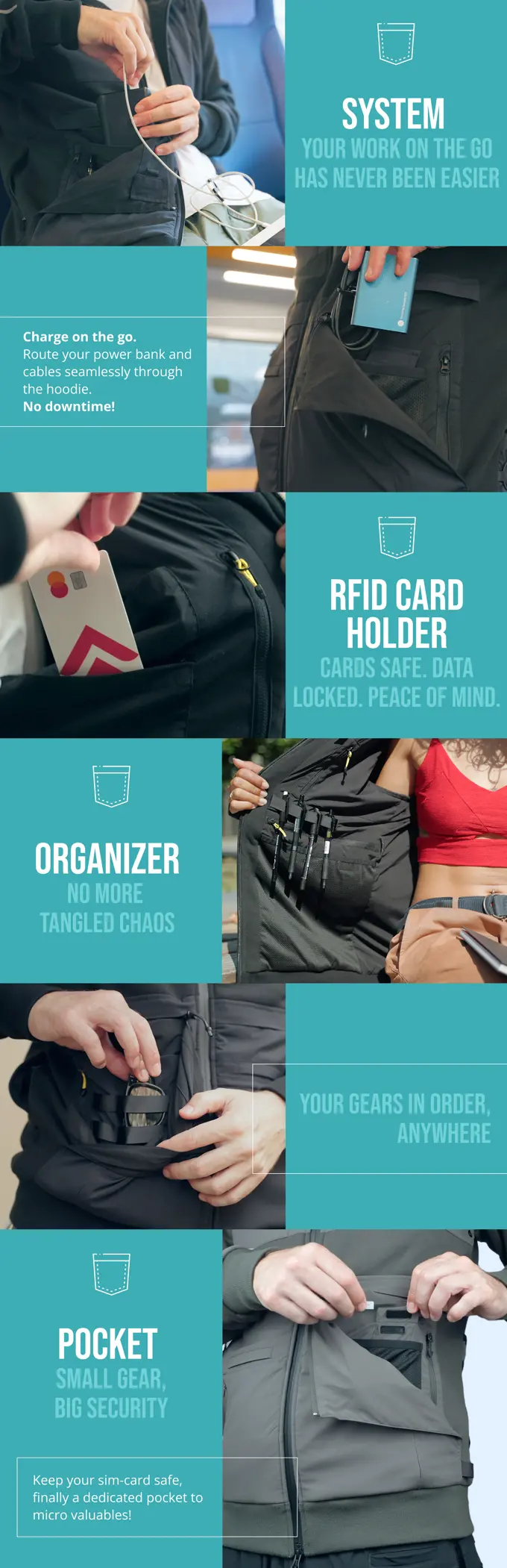 All-in-One Daily Travel Hoodie - Image 8