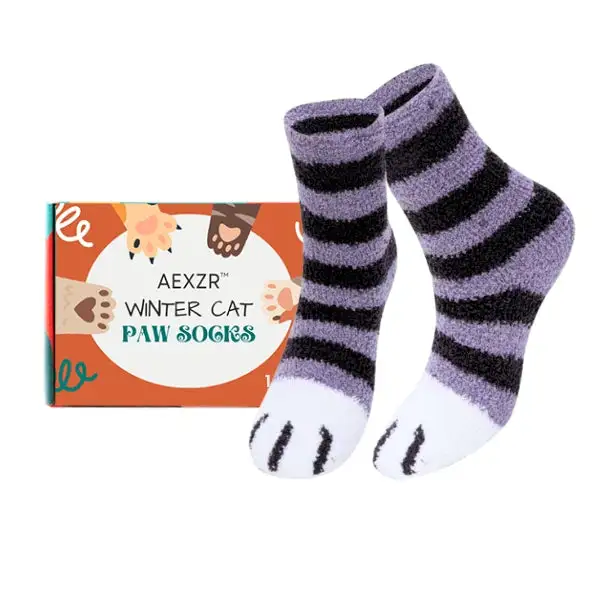 Winter Cat Paw Socks - Image 10