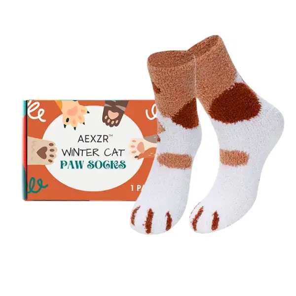 Winter Cat Paw Socks - Image 11