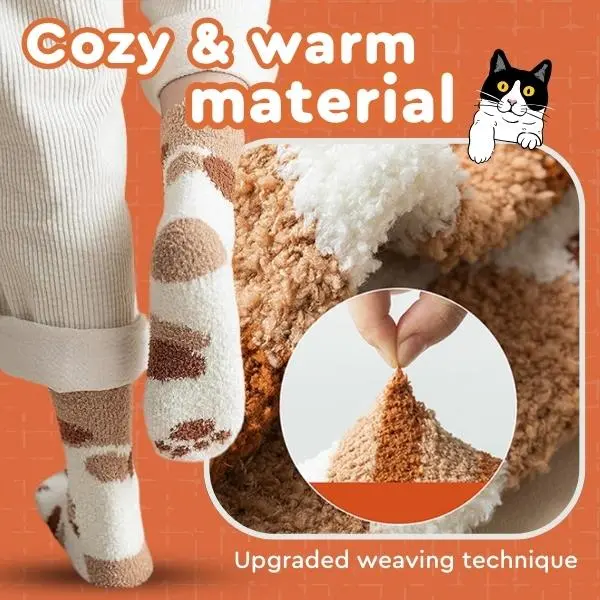 Winter Cat Paw Socks - Image 4