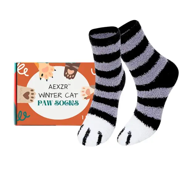 Winter Cat Paw Socks - Image 8
