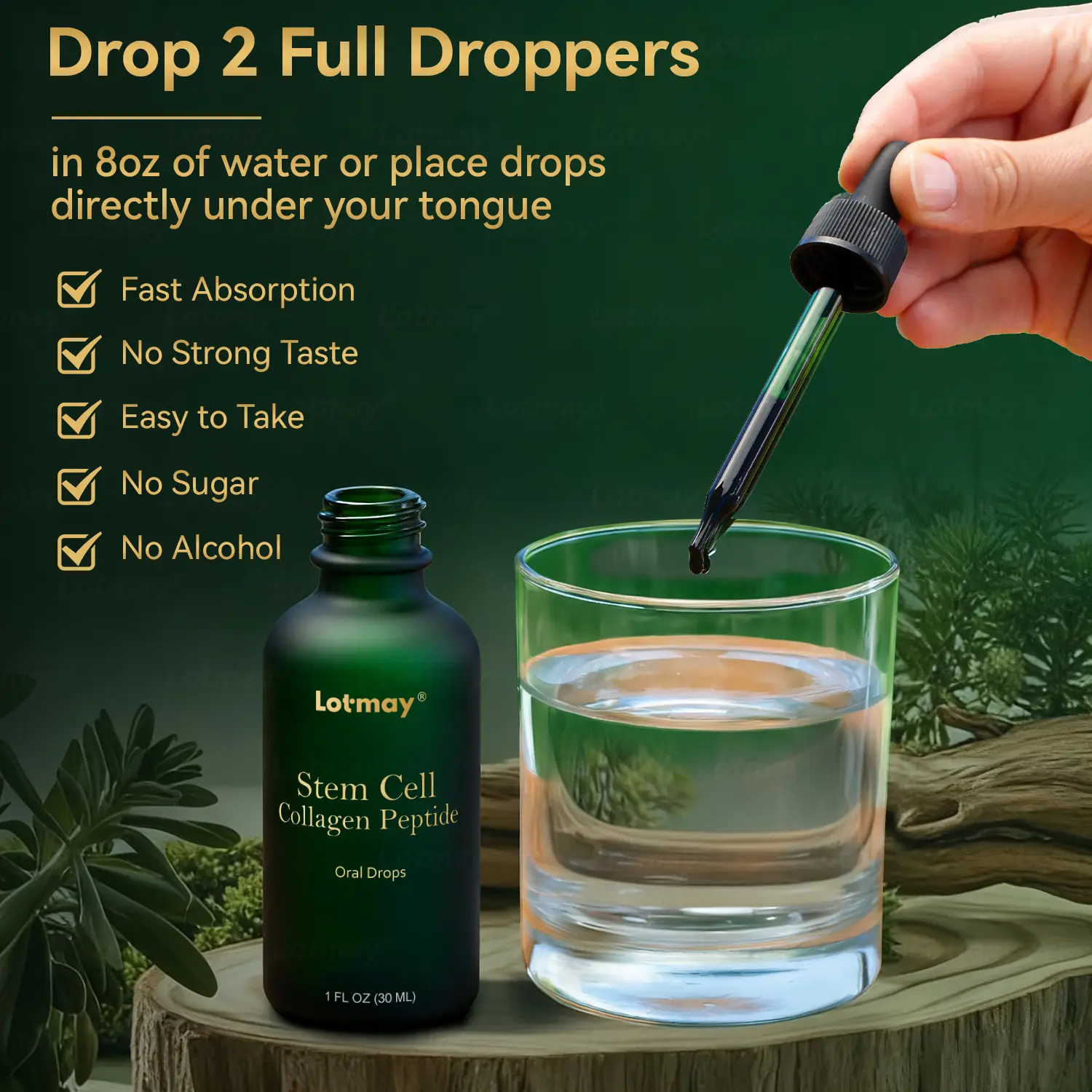 Stem Cell Collagen Peptide Oral Drops - Image 13