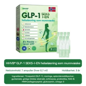 Seks-i-én helseløsning som munnvæske