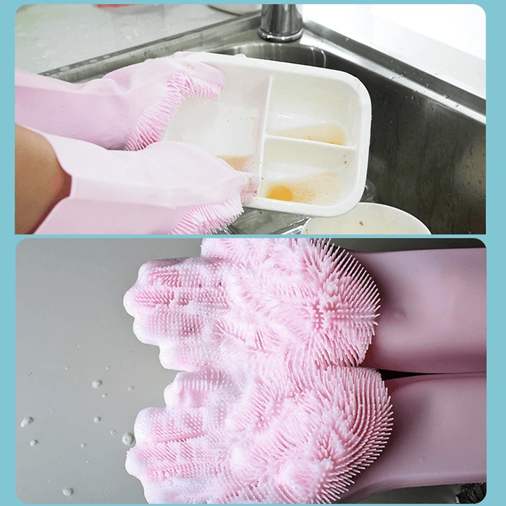 (🎄Christmas Promotion--48%OFF)Magic Silicone Dish Washing Gloves - Image 3