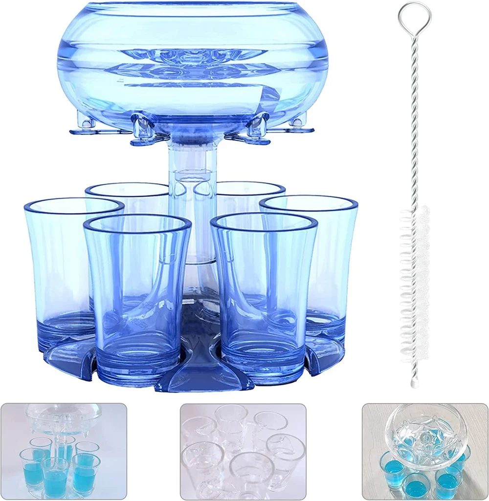 6 Shot Glass Dispenser and Holder - Image 2
