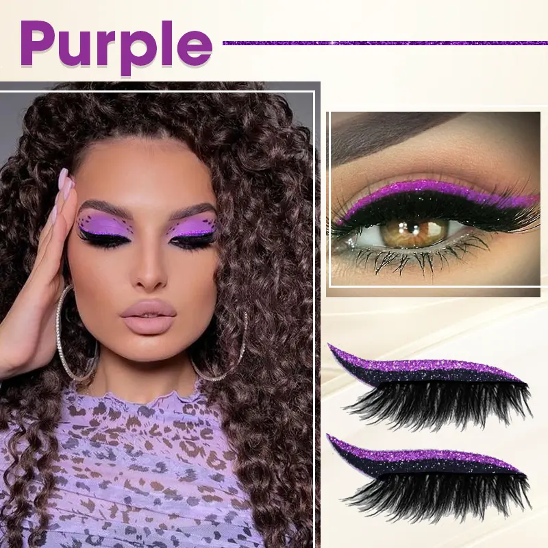 GlitzWink Cat Eyeliner Lashes Sticker - Image 11