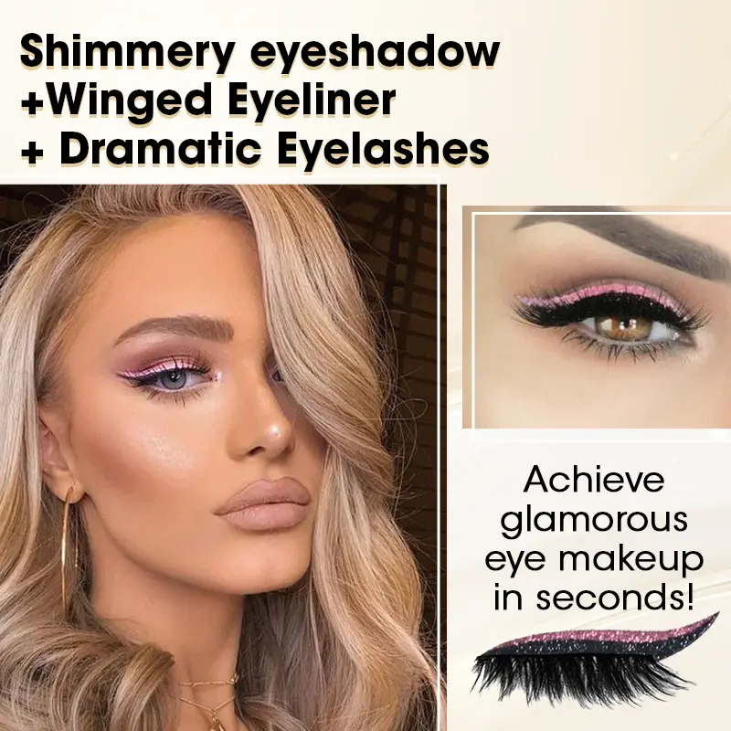 GlitzWink Cat Eyeliner Lashes Sticker - Image 3