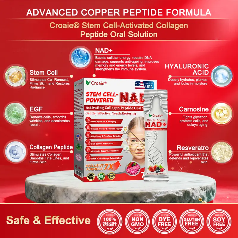 Stem Cell–Powered NAD+ Activating Collagen Peptide Oral Solution - Image 3