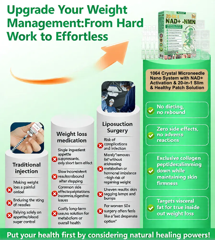 Crystal Microneedle Nano System with NAD⁺ Activation & 20-in-1 Slim & Healthy Pacth Solution - Image 9
