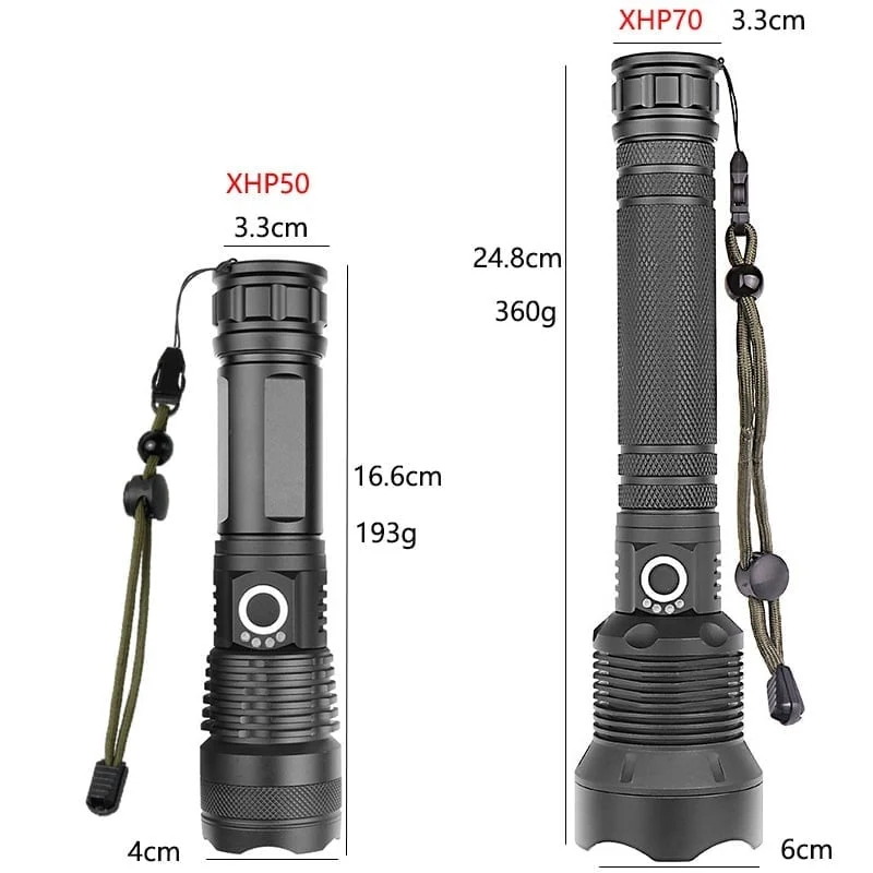 LED Rechargeable Tactical Laser Flashlight 90000 High Lumens - Image 5