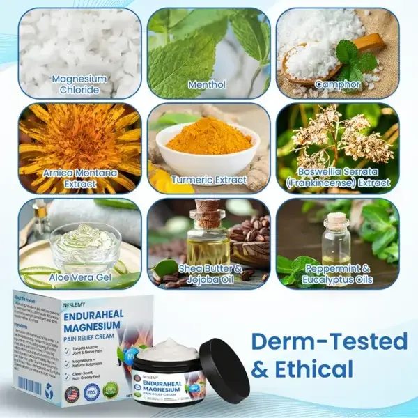 EnduraHeal Magnesium Pain Relief Cream - Image 10