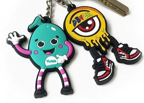 3D Die Cut Rubber KeyChains - Image 2