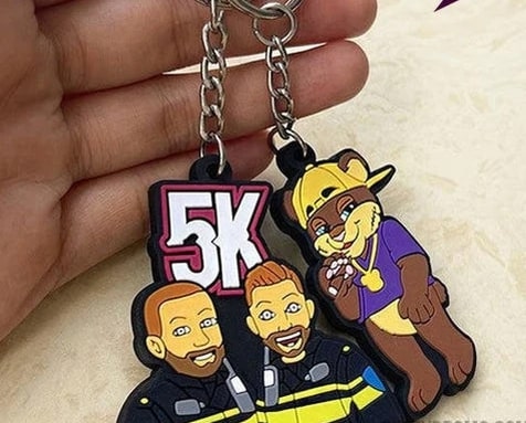 3D Die Cut Rubber KeyChains - Image 4