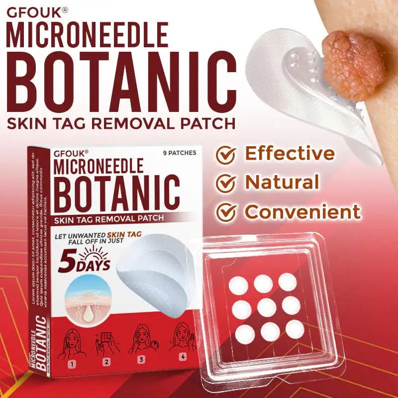MicroNeedle Botanic Skin Tag Removal Patch