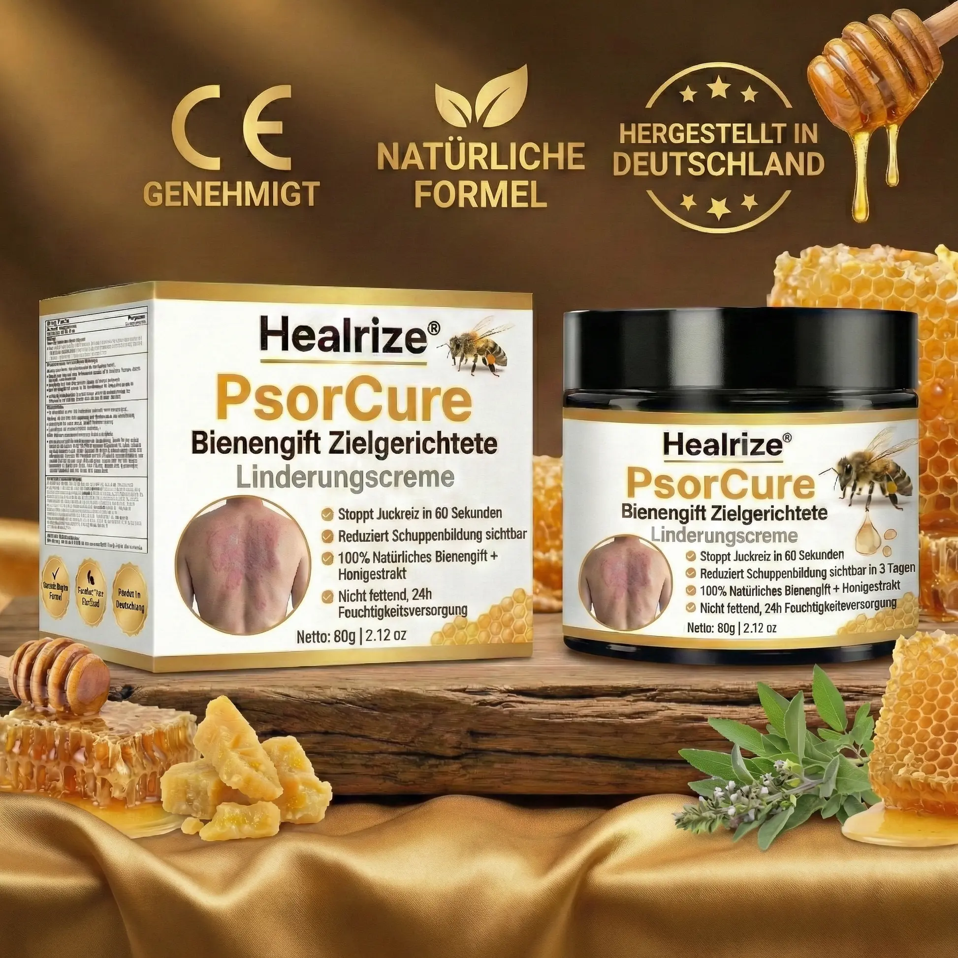 PsorCure Bienengift Zielgerichtete Linderungscreme⁷