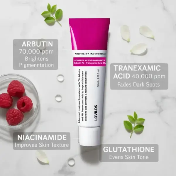 Facial Cream with 7% Arbutin + 4% Tranexamic Acid - Image 11