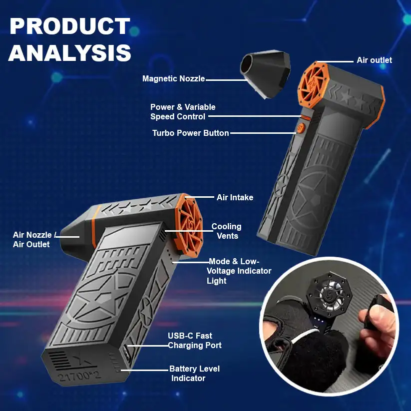 TAILEDEN 5000W Thermal Snow Blower - Image 7