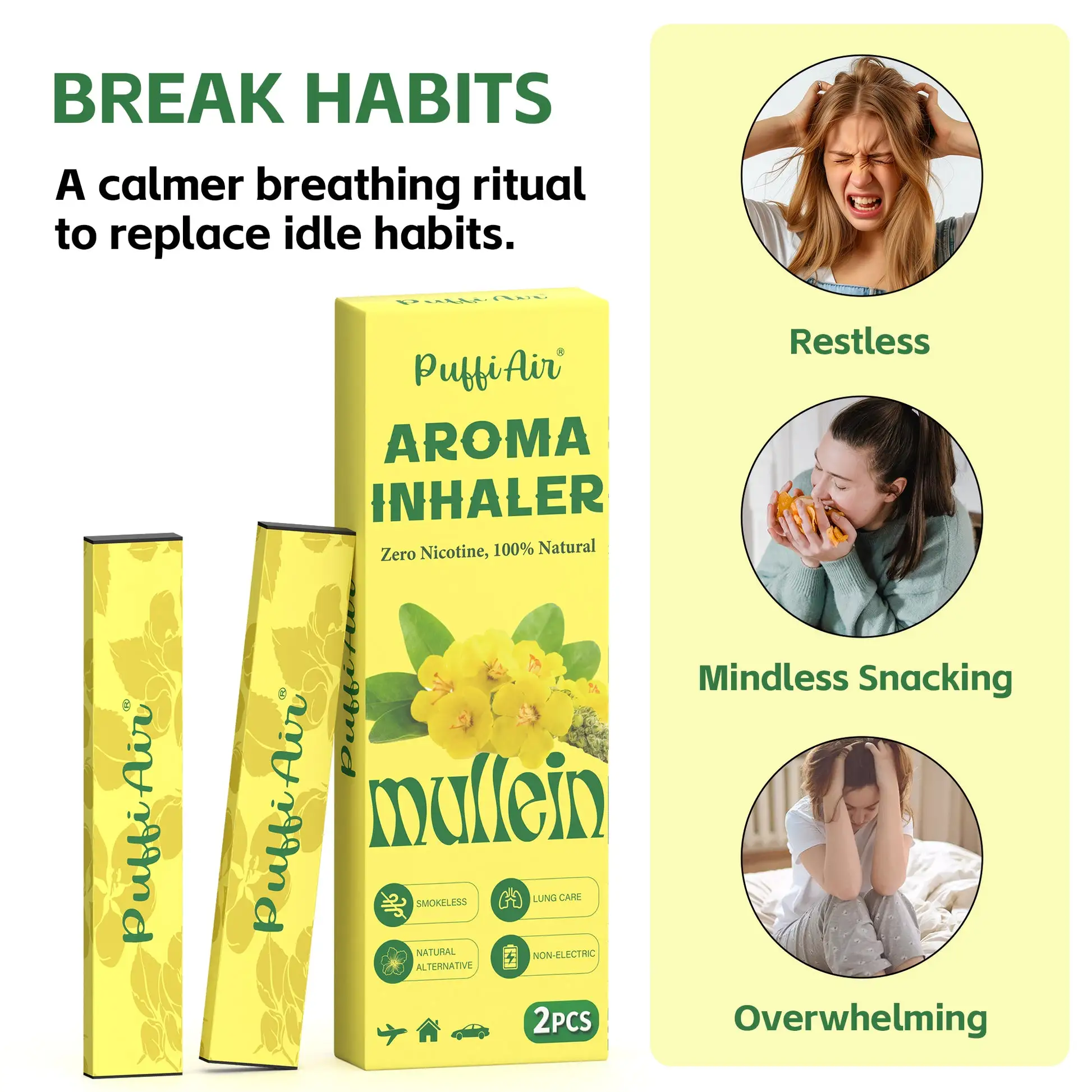 New Mullein Aroma Inhaler - 2 Pcs - Image 3