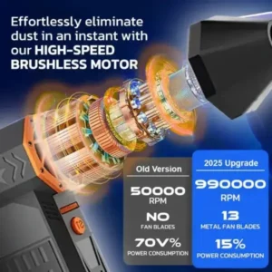 Alternative view of TAILEDEN 5000W Thermal Snow Blower