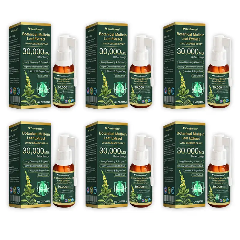 Botanical Mullein Leaf Extract Lung Cleanse Spray - Image 13