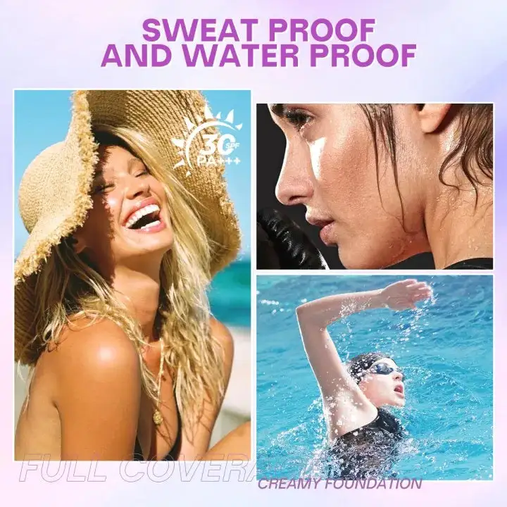 Always On Full Coverage Foundation Cream | 24H Long Lasting Waterproof Matte Full Coverage Foundation - Image 10