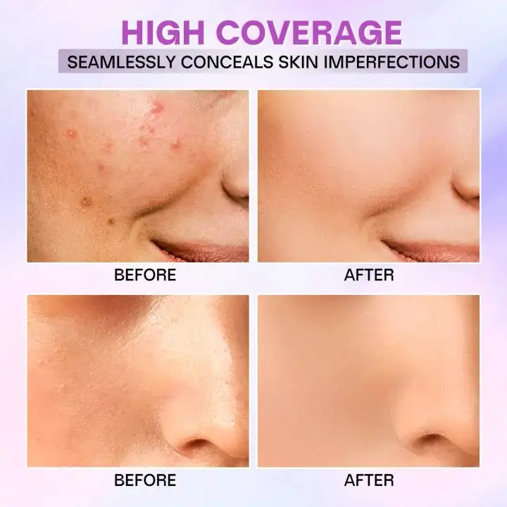 Always On Full Coverage Foundation Cream | 24H Long Lasting Waterproof Matte Full Coverage Foundation - Image 9