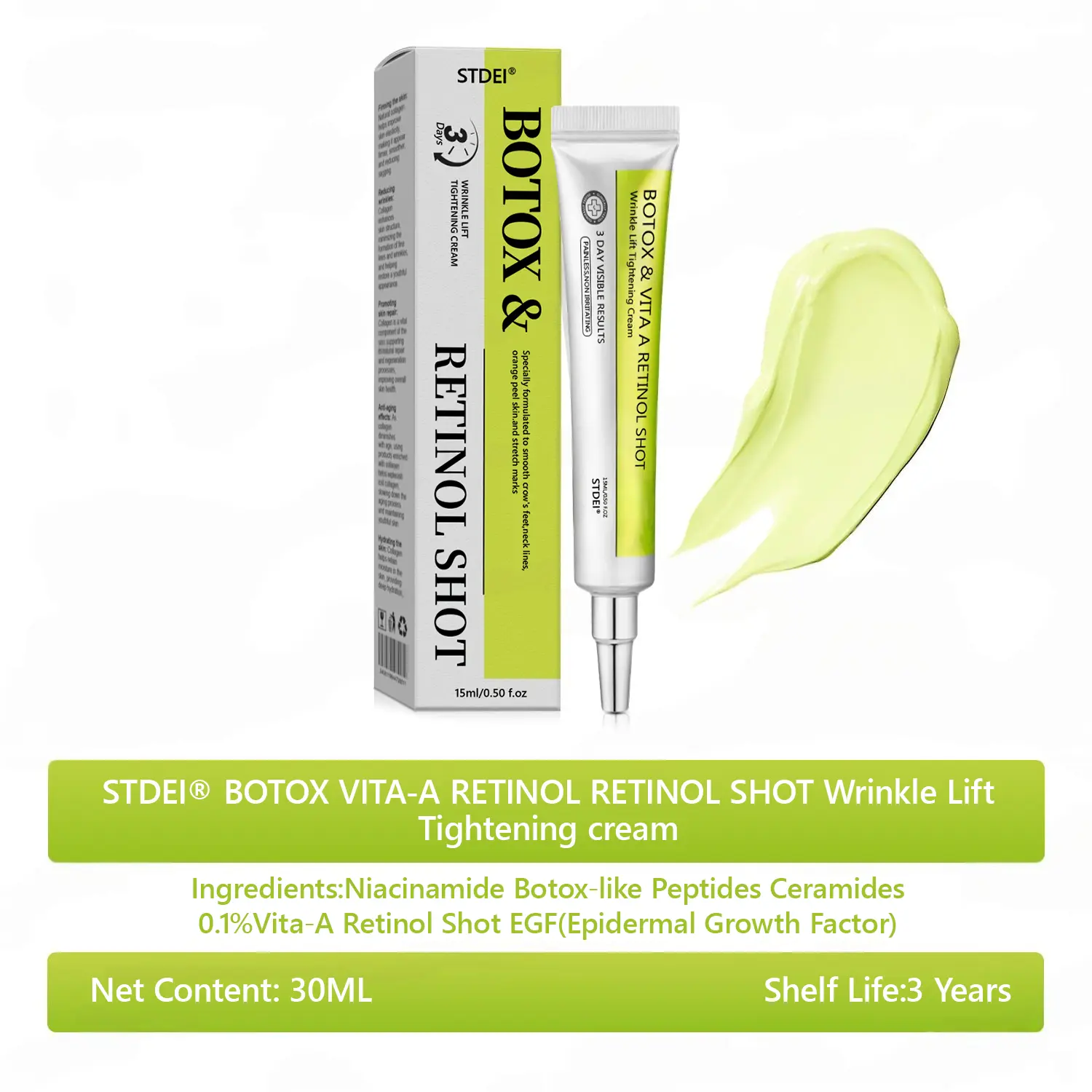 BOTOX & VITA A RETINOL SHOT Wrinkle Lift Tightening Cream - Image 69