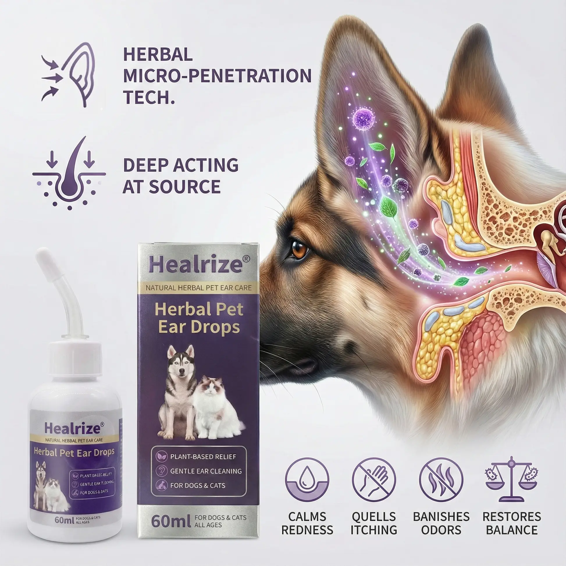 Best Seller🔥 Herbal Pet Ear Drops🎉Special limited-time discount - Image 3