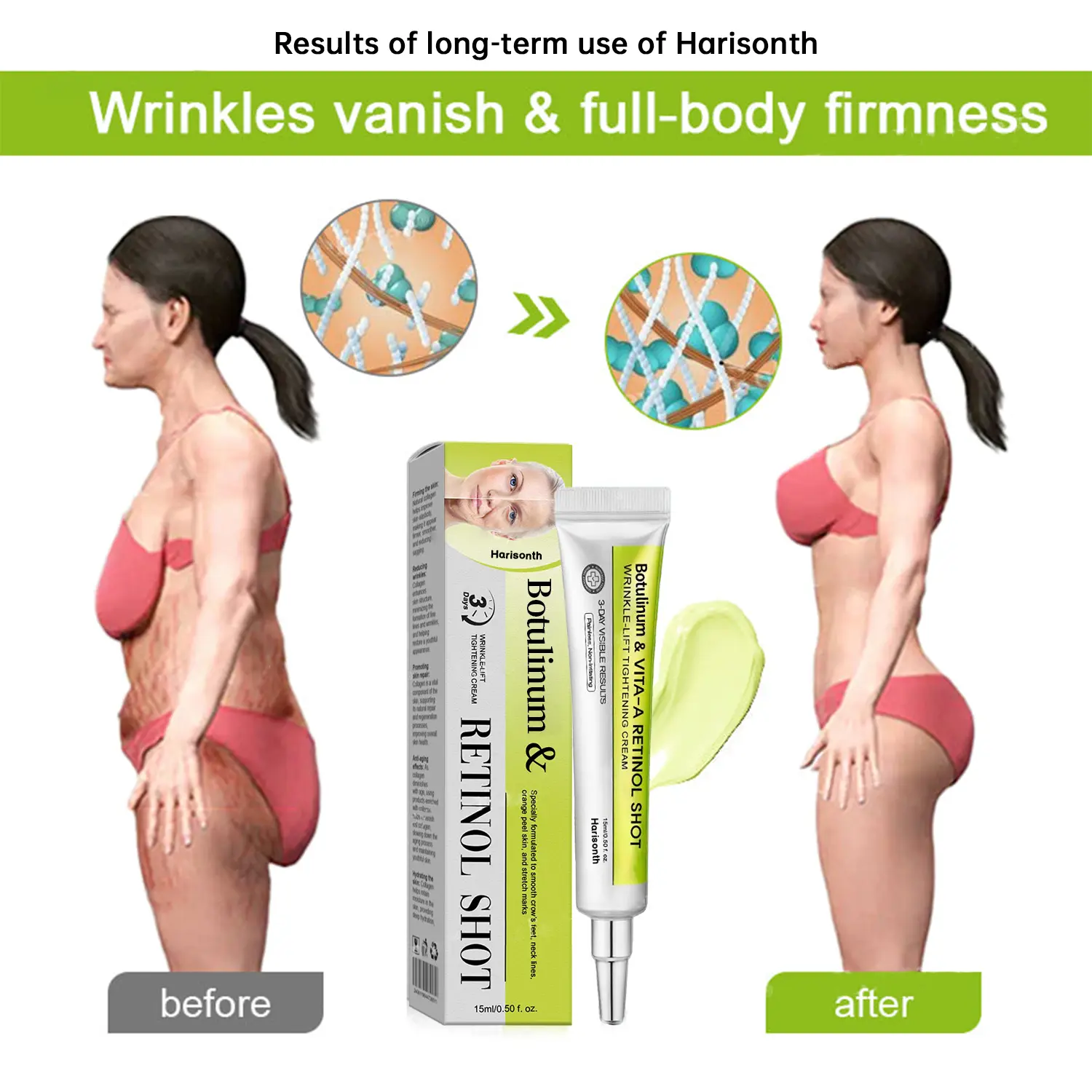 Final 3 Hours: 70%OFF🔥 Harisonth Botulinum & Vita-A Retinol Shot Wrinkle-Lift Tightening cream✨ - Image 8