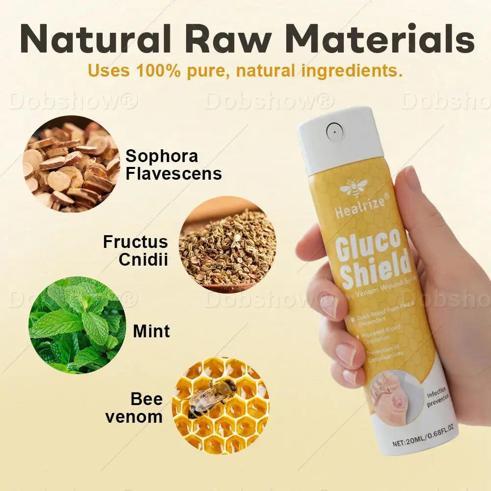 ๐ฅ ๐๐๐ข๐๐ฉ๐๐ ๐๐๐๐๐ง โ ๐๐๐ซ๐ ๐๐ค๐๐๐ฎ | GlucoShield Bee Venom Wound Spray๐ฅ#1 Best-Selling Wound Care Spray - Image 7