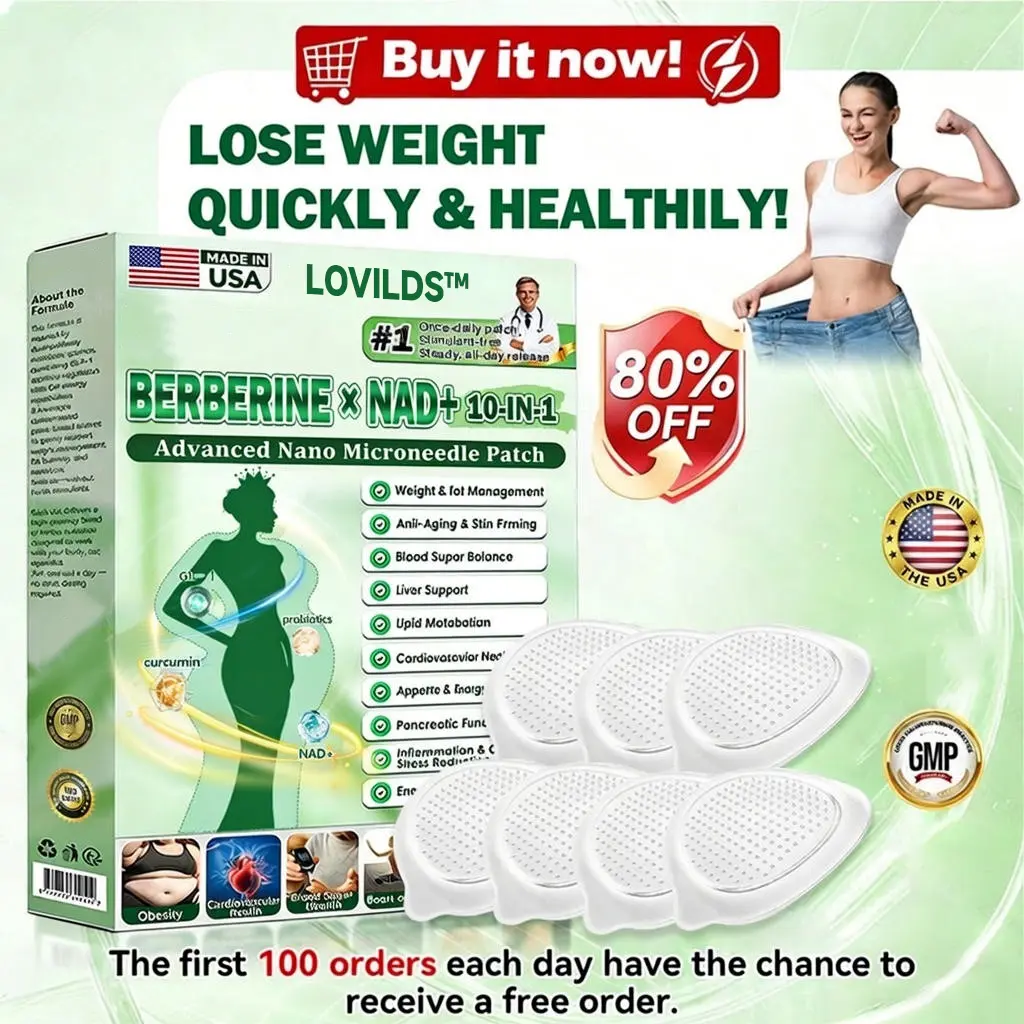 Last 3 Hours: Moringa & Berberine ร NAD+ 10-in-1 Nano-Microneedle Patches โ 70% Off ๐ฝ