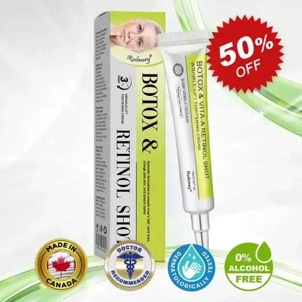 Last Day! 70% OFF 💫 Botox & Vita-A Retinol Wrinkle-Lift Cream – Made & Shipped from CA 🔥