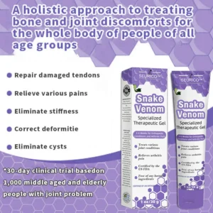 Alternative view of Snake Venom Joint Therapy Pain Relief Gel