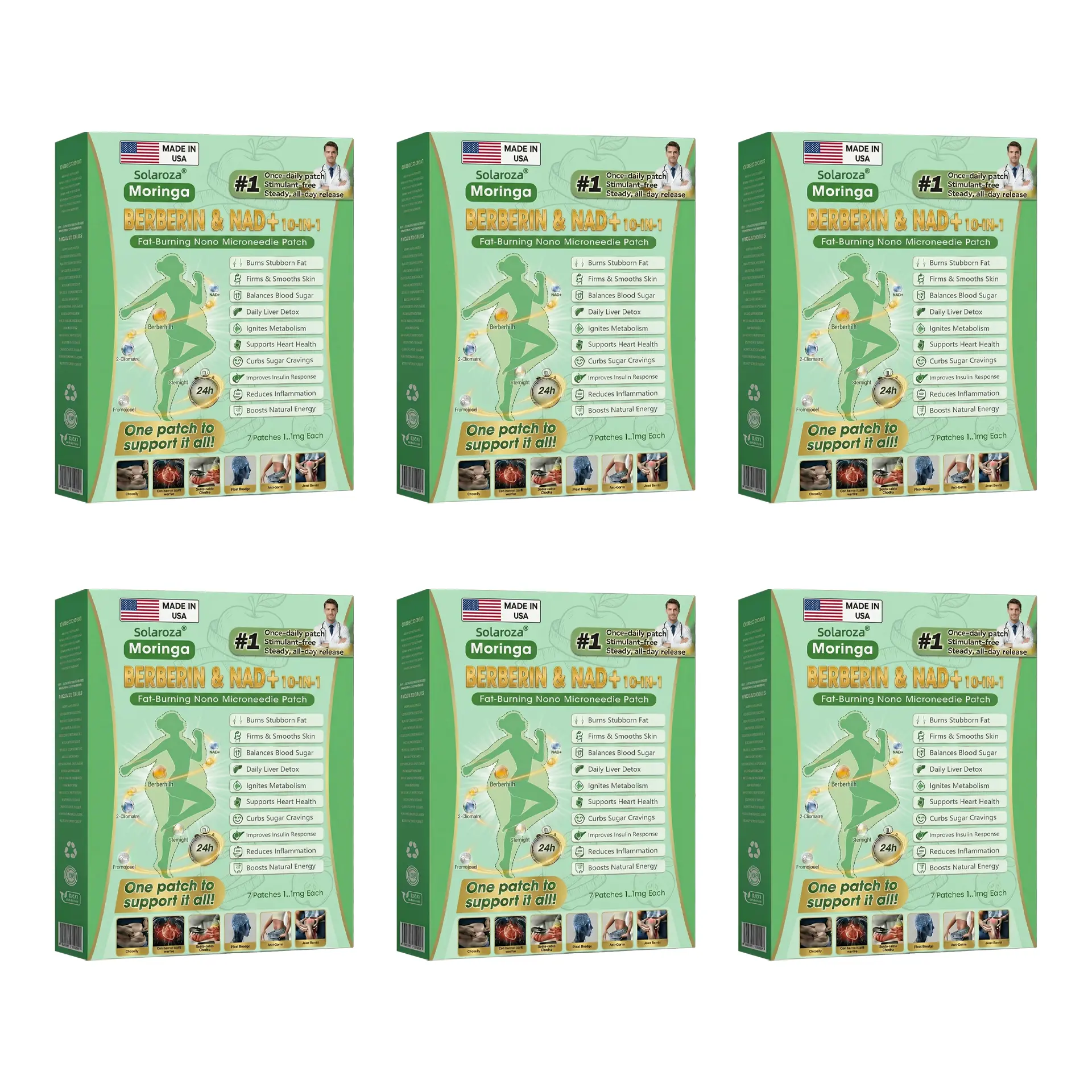 10-in-1 Weight Loss Patch: Boost Metabolism & Burn Fat (NAD+ & Berberine) - Image 12