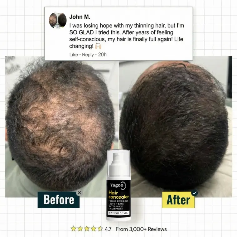 Yagoo Hair Concealer 50ML - Waterproof 3–7 days. - Image 2