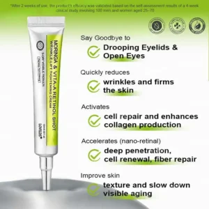 Alternative view of 👨‍⚕️Made and shipped from the USA moringa & Vita-A Retinol Shot Wrinkle-Lift Tightening cream