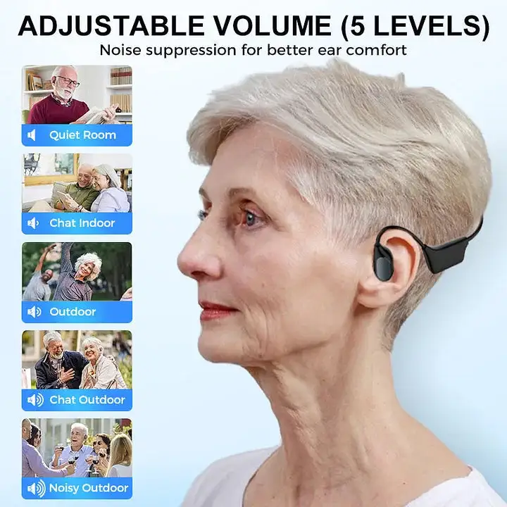 Bone Conduction Smart Hearing Headphones – Clear Sound & Open-Ear Comfort - Image 10