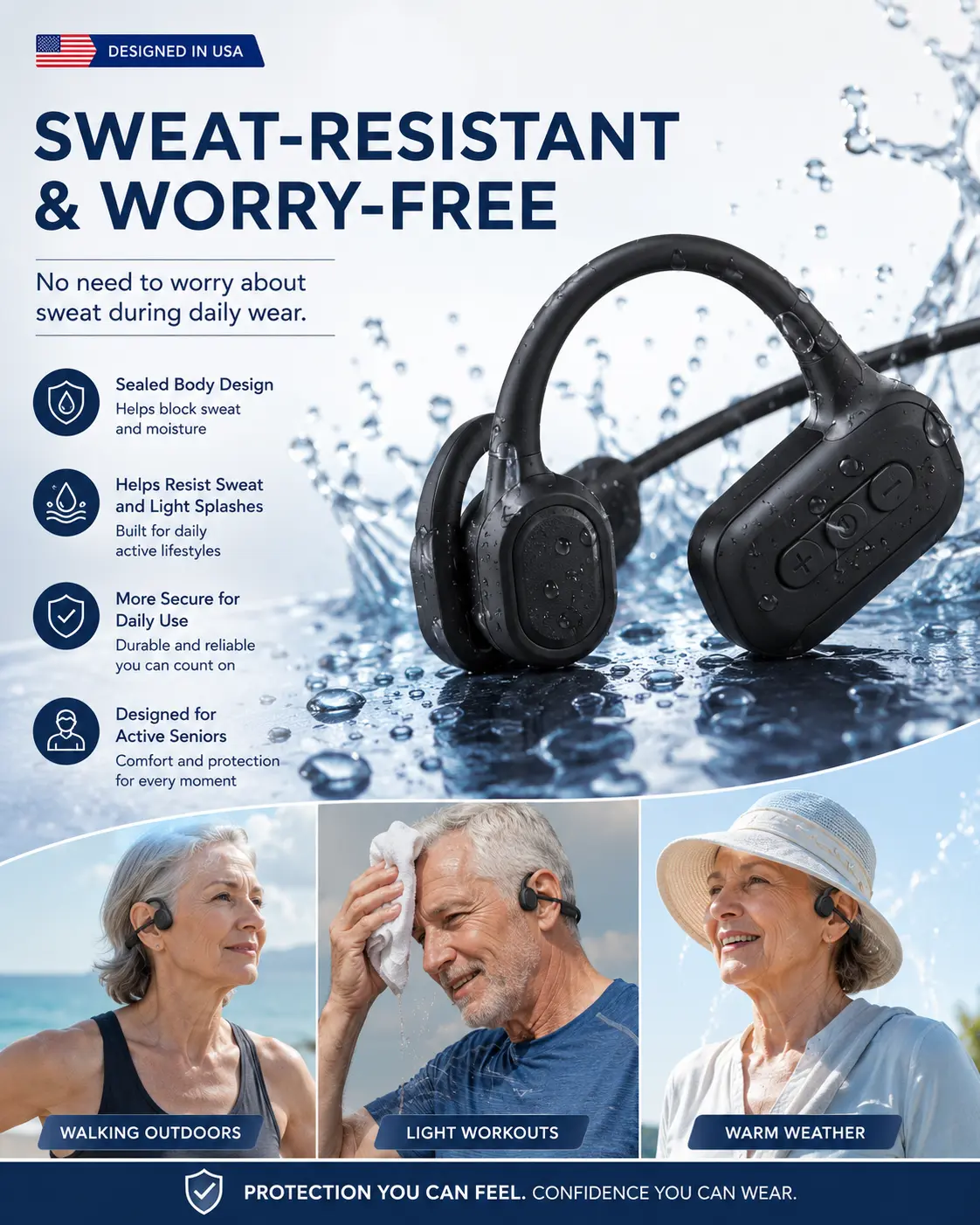 Bone Conduction Smart Hearing Headphones – Clear Sound & Open-Ear Comfort - Image 4
