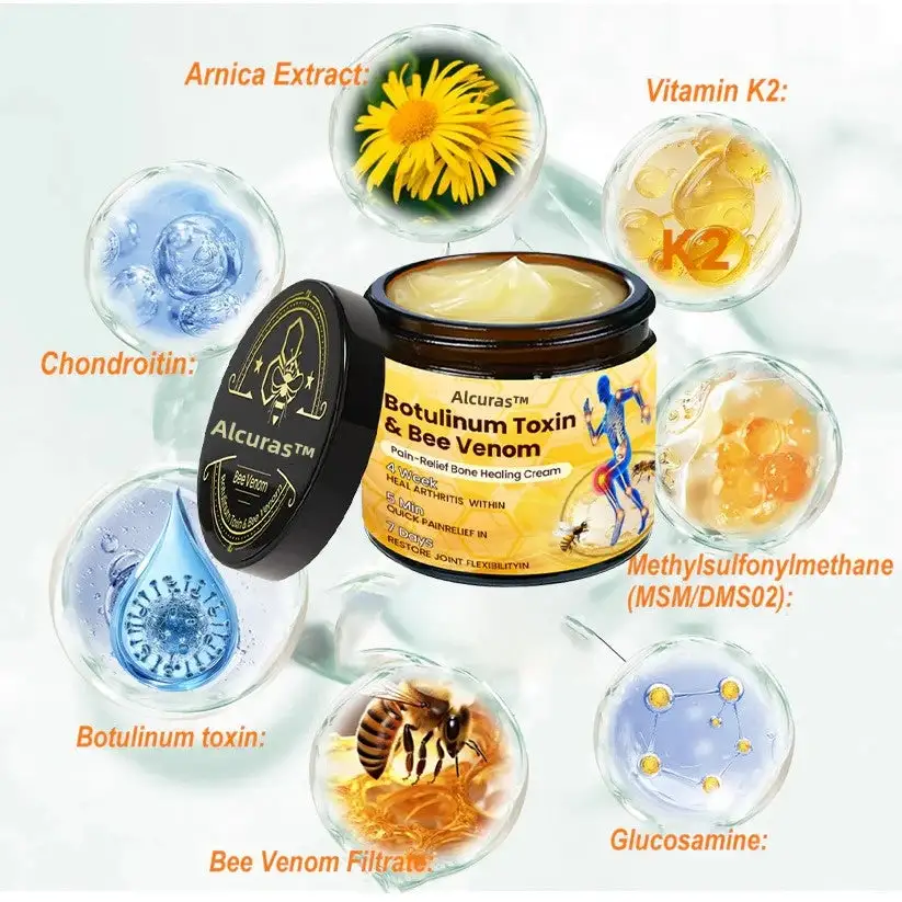 Botulinum Toxin & Bee Venom Pain-Relief Bone Healing Cream - Image 2