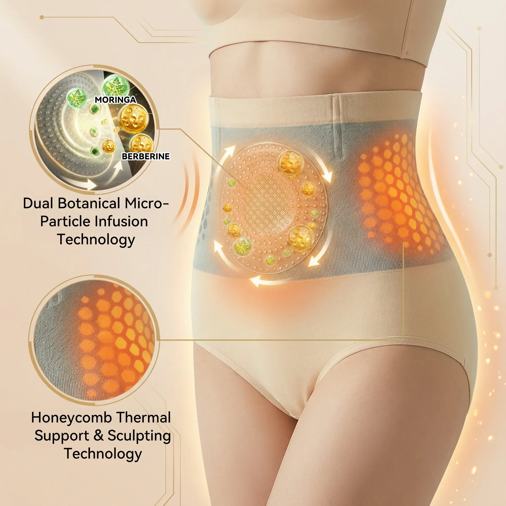🏆Ends Today: 70% OFF! 𝐌𝐨𝐫𝐢𝐧𝐠𝐚 & 𝐁𝐞𝐫𝐛𝐞𝐫𝐢𝐧𝐞 4‑In‑1 Micro‑Particle Sculpting & Fat‑Burn Shorts - Image 13
