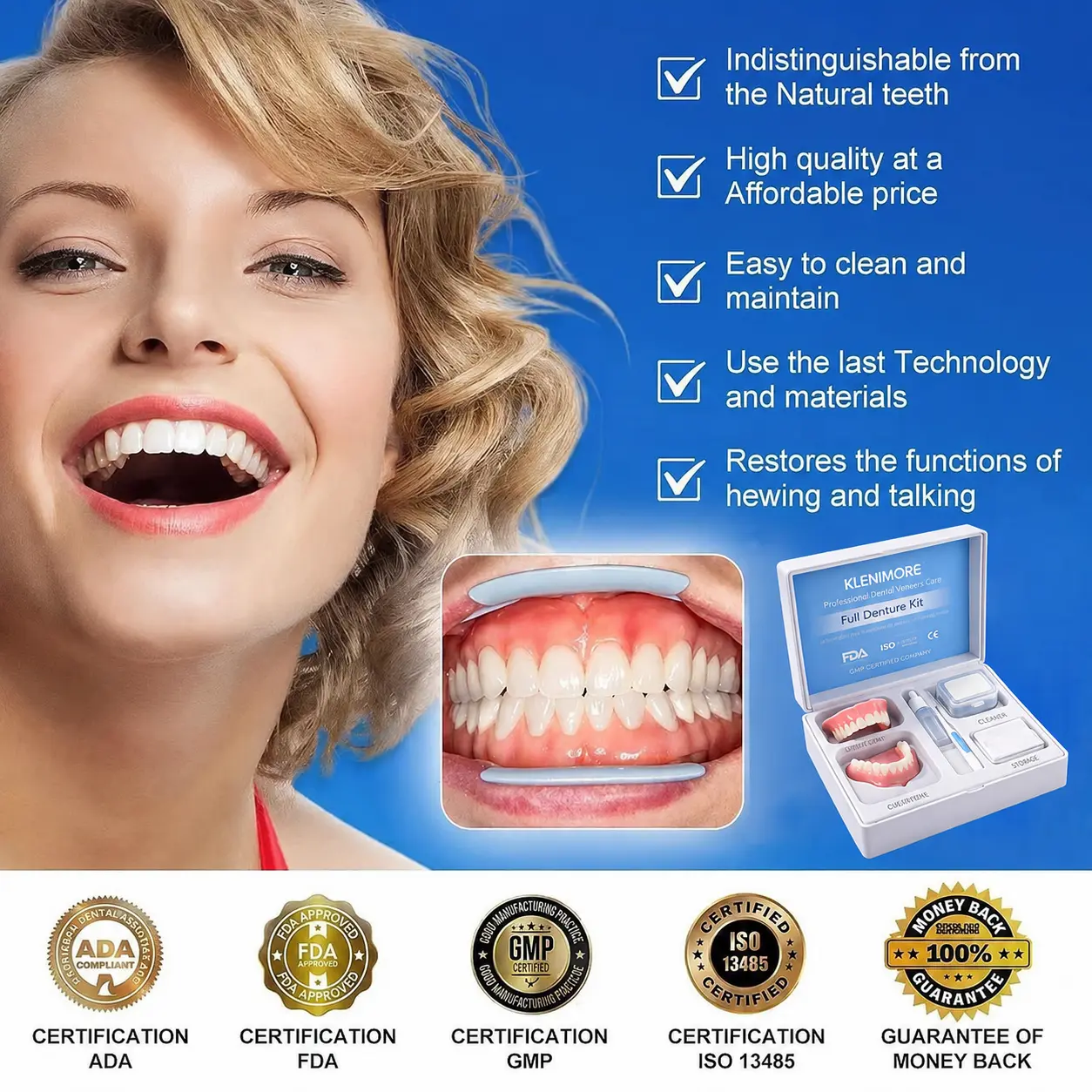 ⏰ Custom-Fit Dentures ENDS TODAY 70% OFF | Smile with Confidence - Image 2
